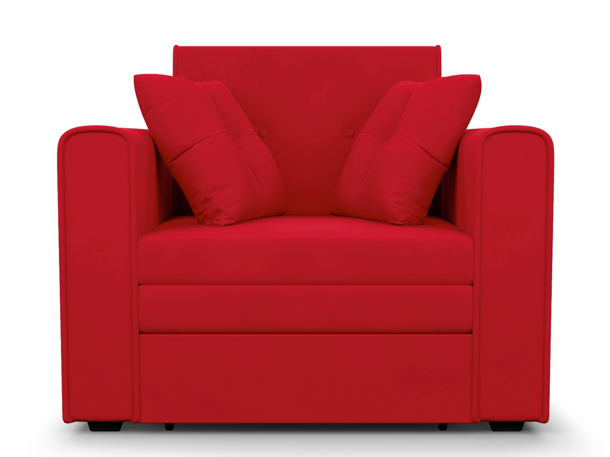 Кресло-кровать Санта MebelVia Красный, Микровелюр, ДСП, Брус сосны, Фанера кресло кровать техас микровелюр