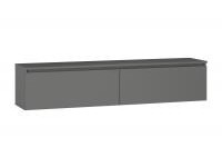 Шкаф навесной ШКН-07 Симпл графит Серый