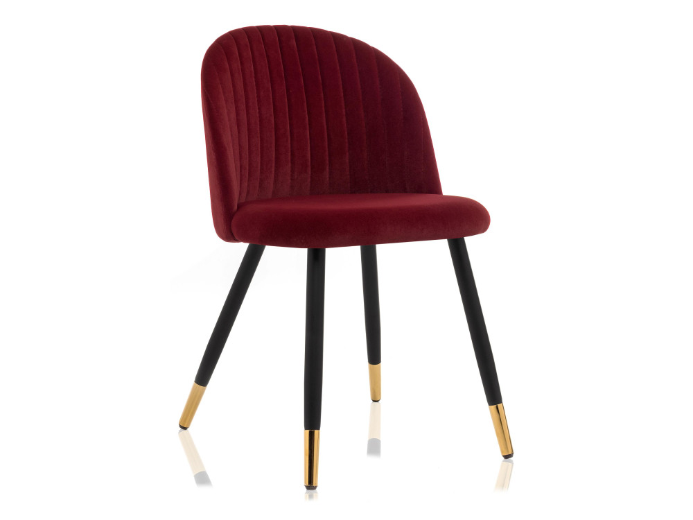 Gabi бордовый Стул Черный, Окрашенный металл gabi бежевый стул черный окрашенный металл