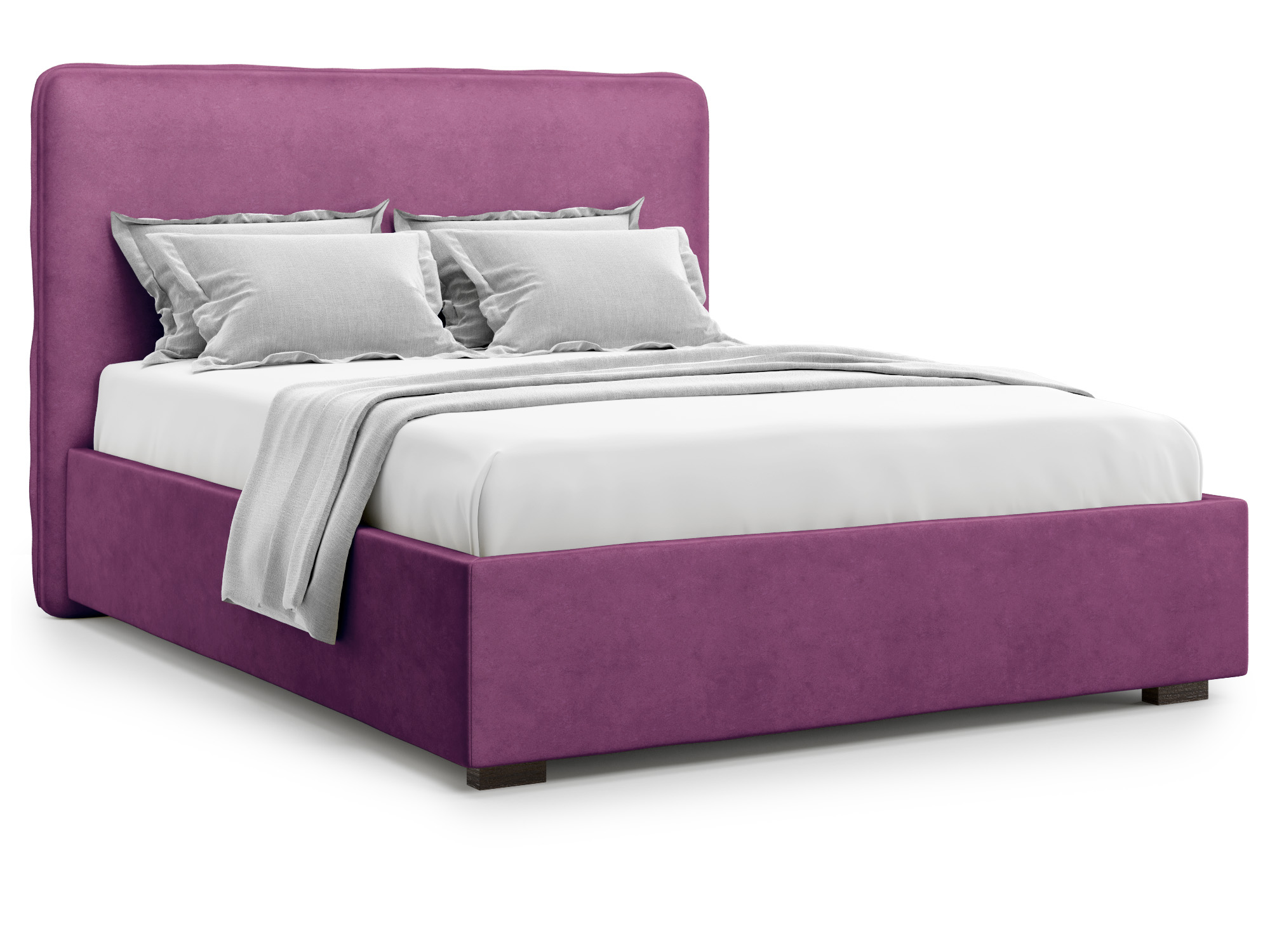 Кровать с ПМ Brachano (140х200) Фиолетовый, ДСП кровать brachano без пм 140х200 бежевый дсп