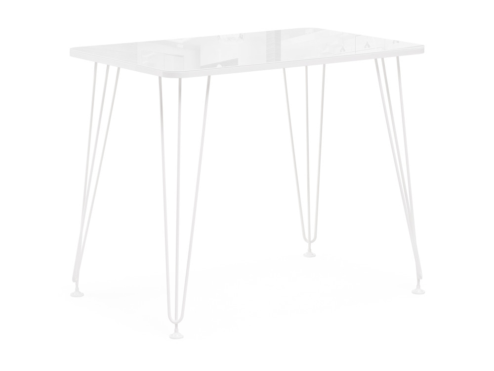 Хумфри белый Стол стеклянный Белый, Металл vase белый стол стеклянный серый металл