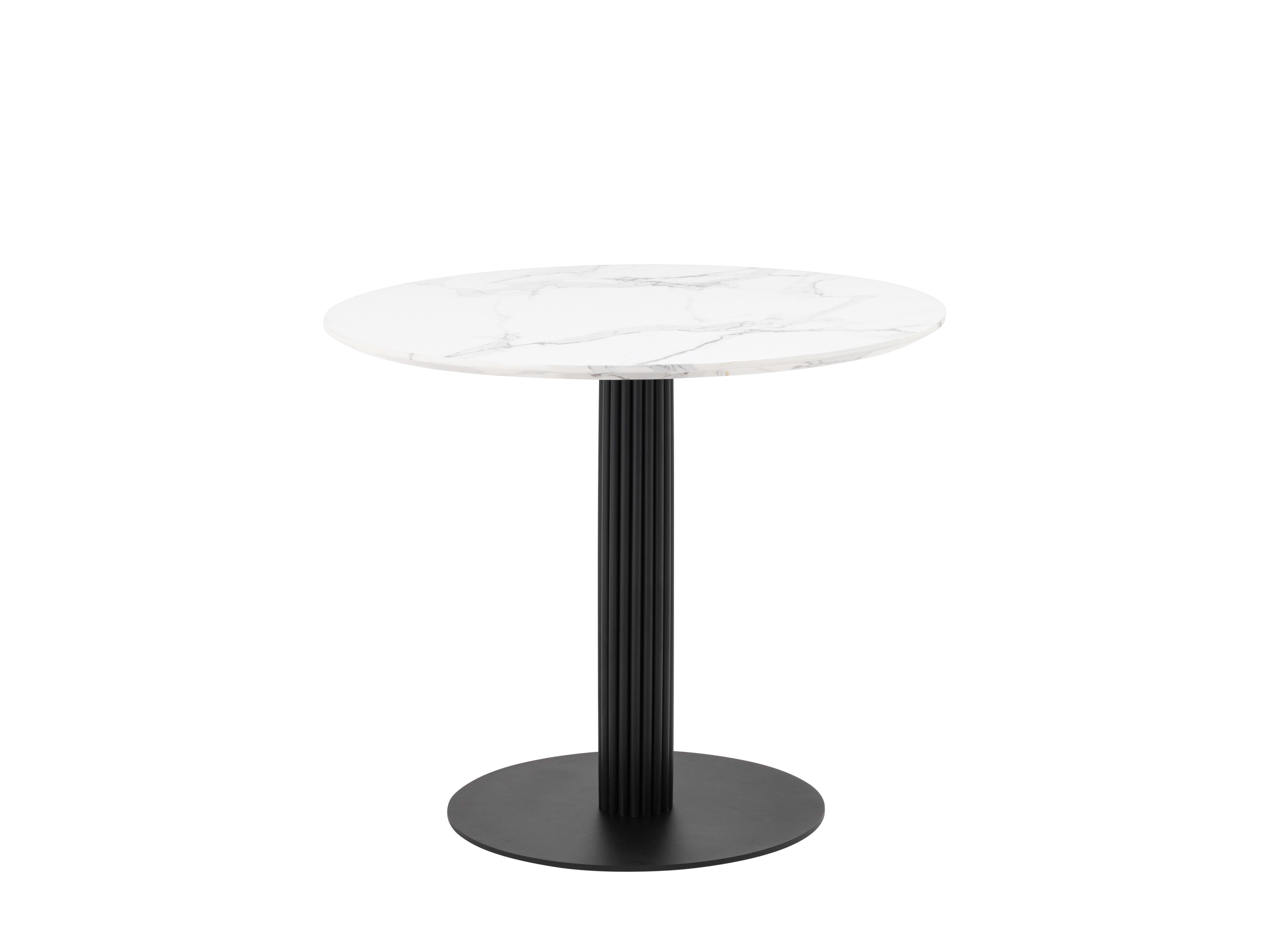 Стол обеденный STOOL GROUP Stem D90 мрамор Черный, Металл