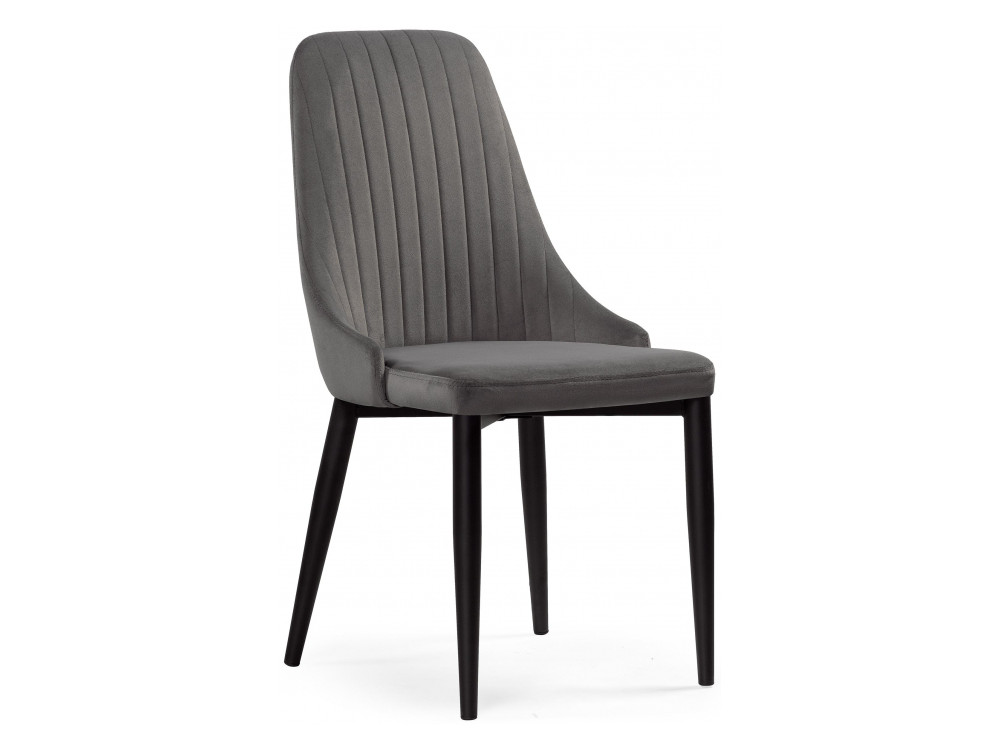 Kora dark gray / black Стул на металлокаркасе Черный, Металл