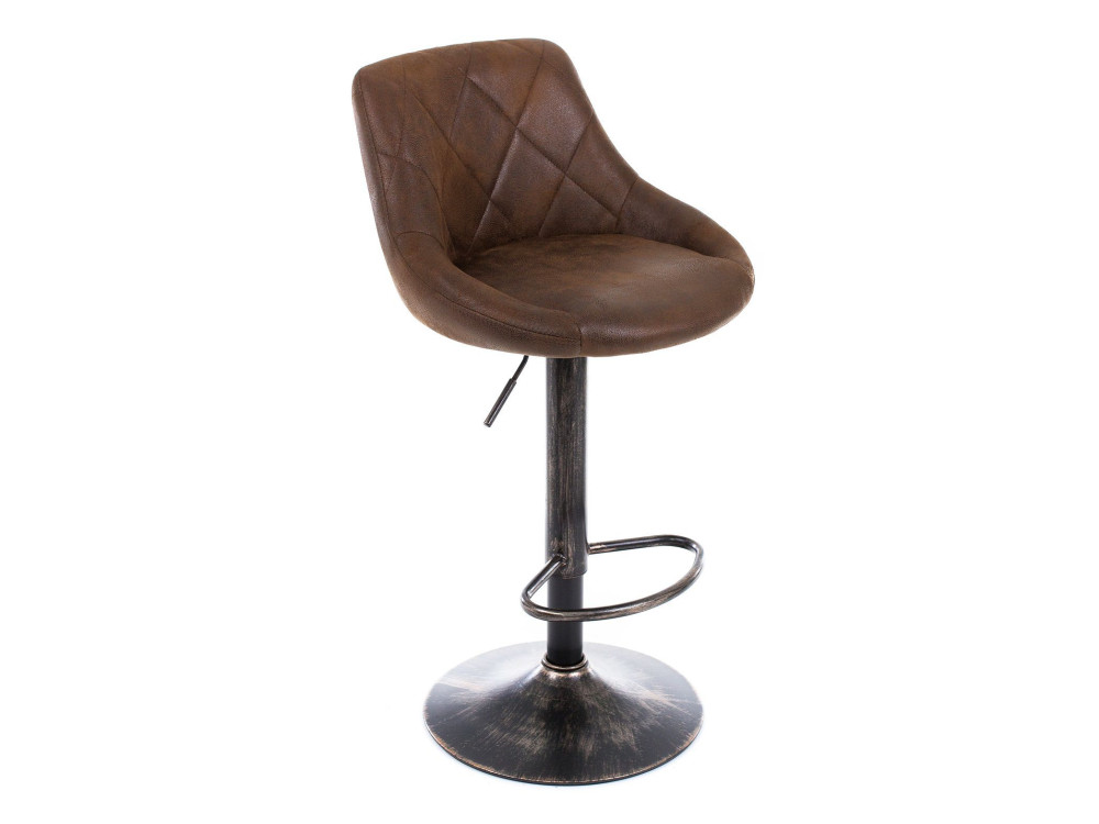 Curt vintage brown Барный стул Коричневый, Окрашенный металл curt белый барный стул белый кожзам хромированный металл