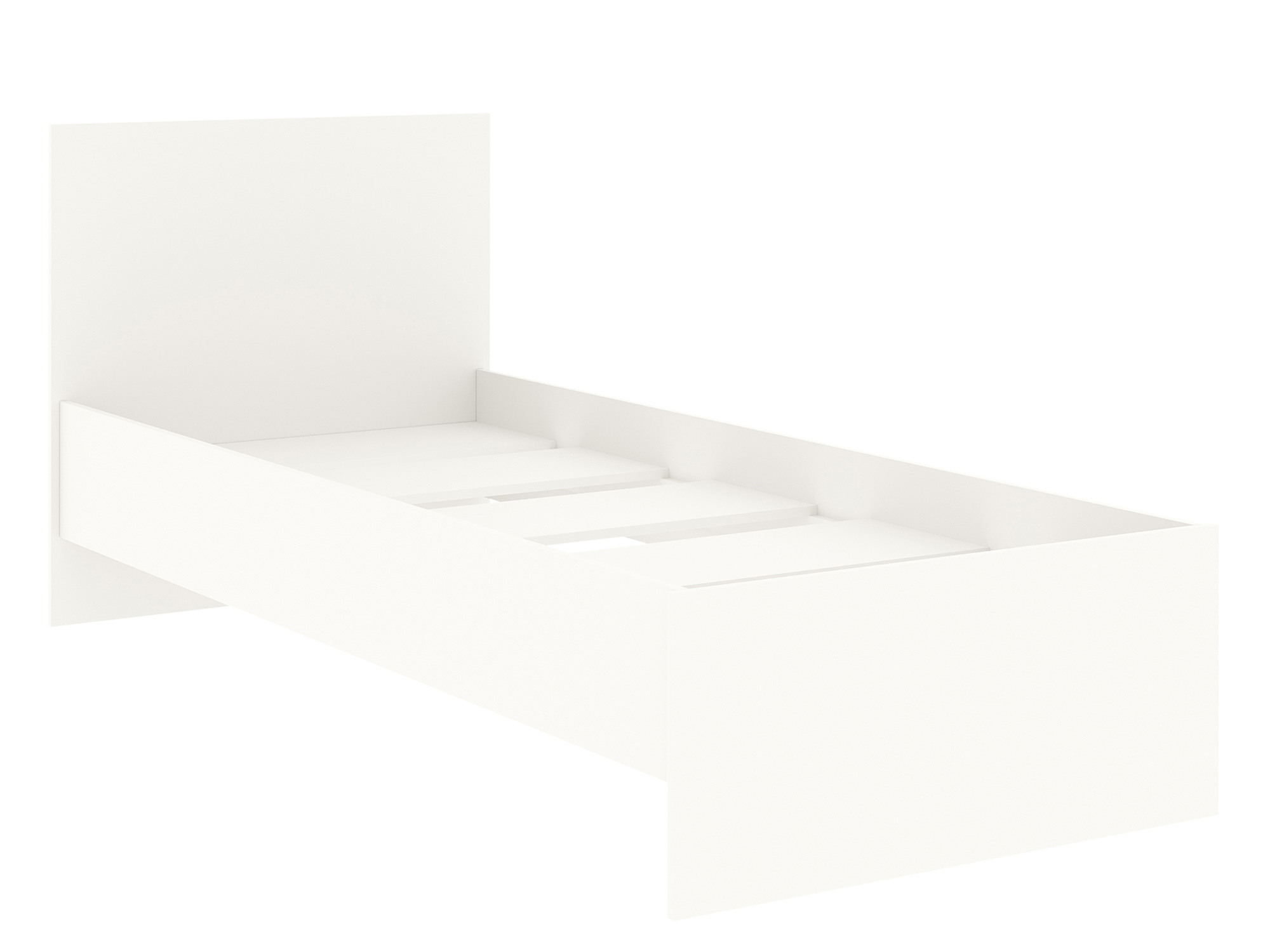 Кровать (90х200) Капелла Белый фасадный, ЛДСП комод капелла белый фасадный лдсп