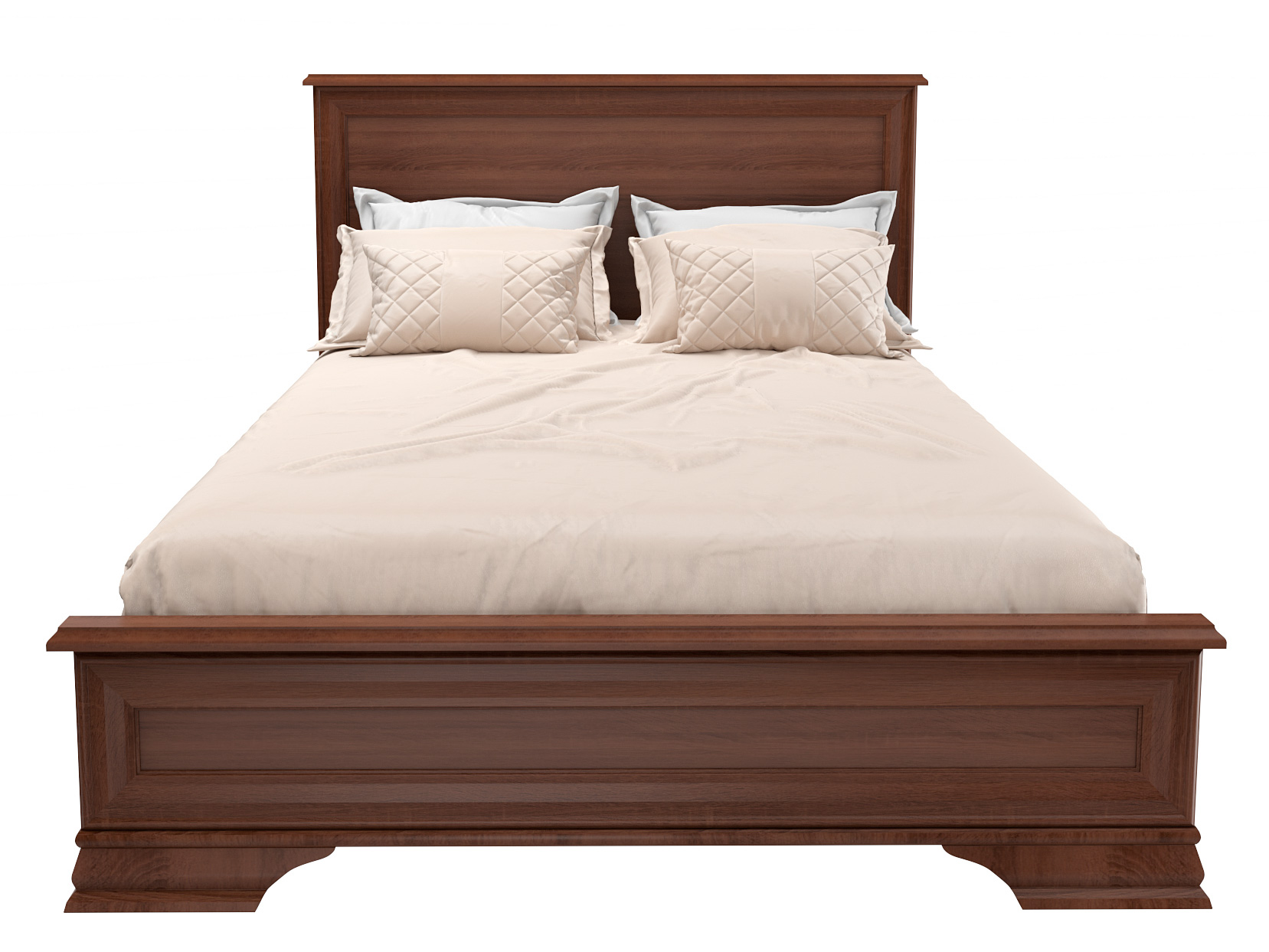 Кровать Кентаки (90х200) Каштан, Коричневый, ЛДСП вешалка кентаки каштан коричневый лдсп