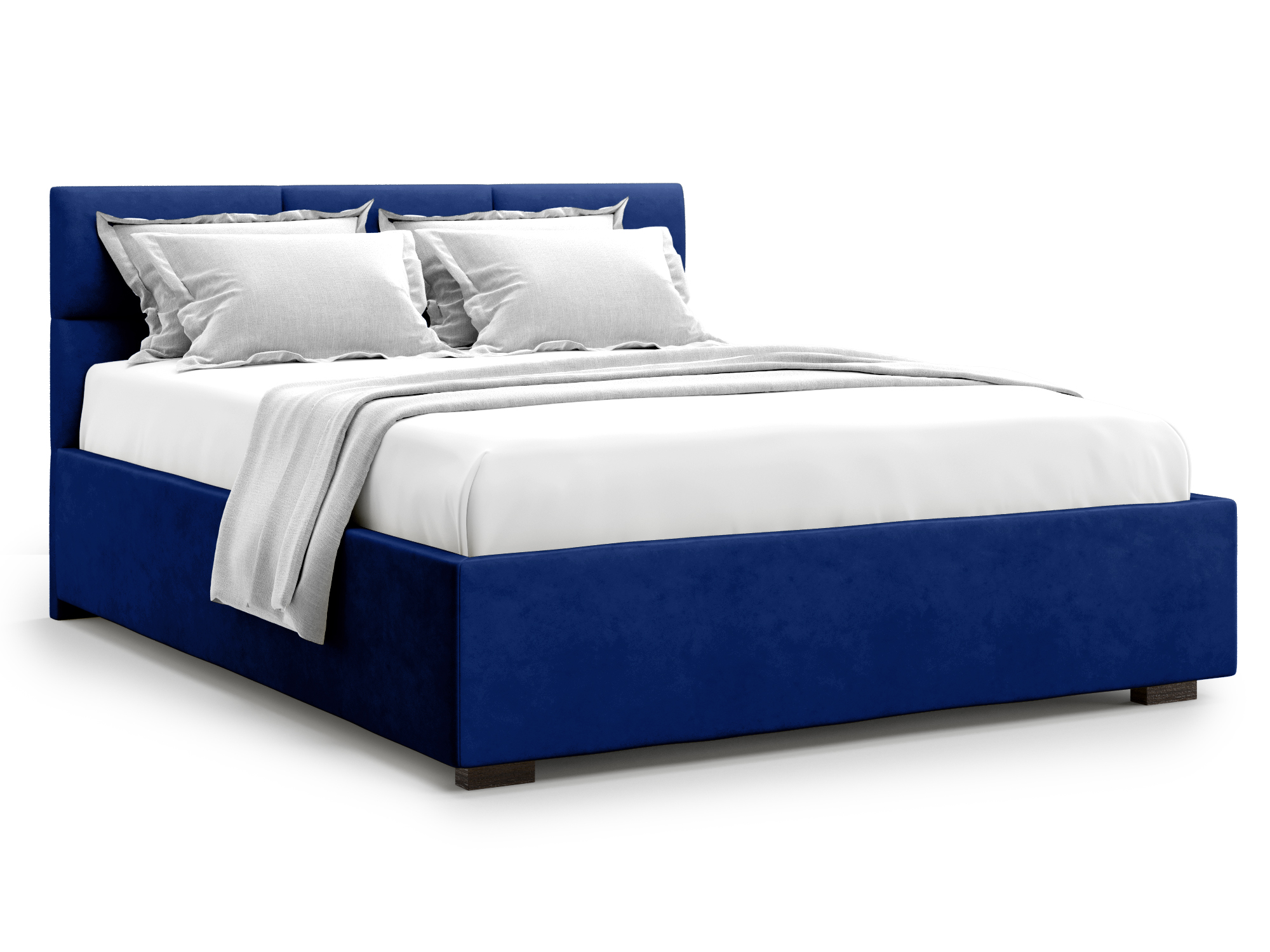 Кровать с ПМ Bolsena (140х200) Синий, ДСП кровать пантеон с пм 170×210 см эко деревянный каркас 1 ящик велюр цвет велутто 51