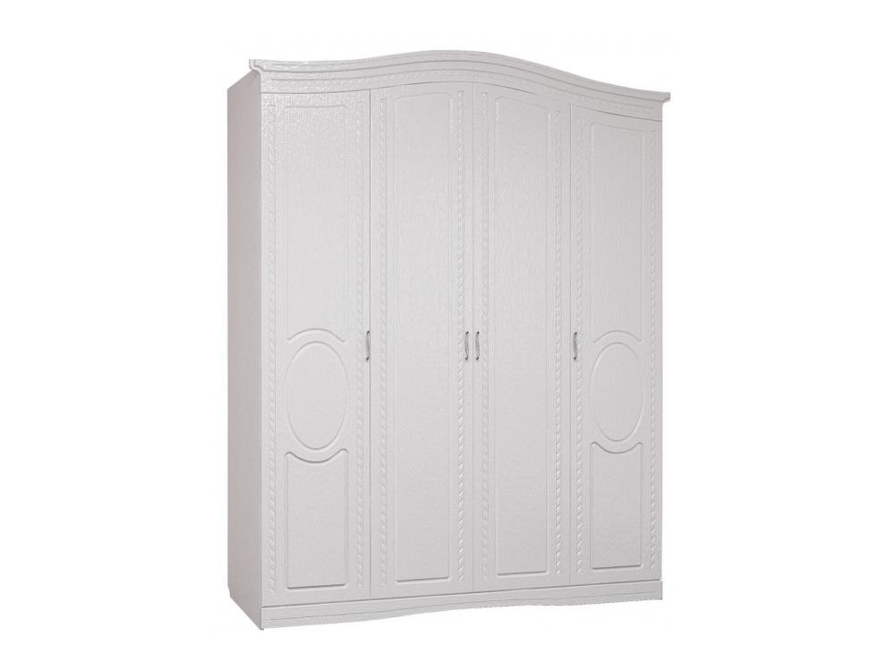 ГЕРТРУДА М1 шкаф 4-х дверный белая лиственница/ясень жемчужный Ясень жемчужный, ЛДСП