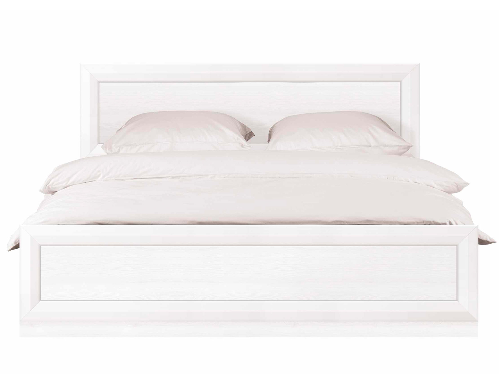 Кровать с ПМ Мальта (160х200) Лиственница сибирская, Белый, Коричневый, ЛДСП кровать мальта корфу