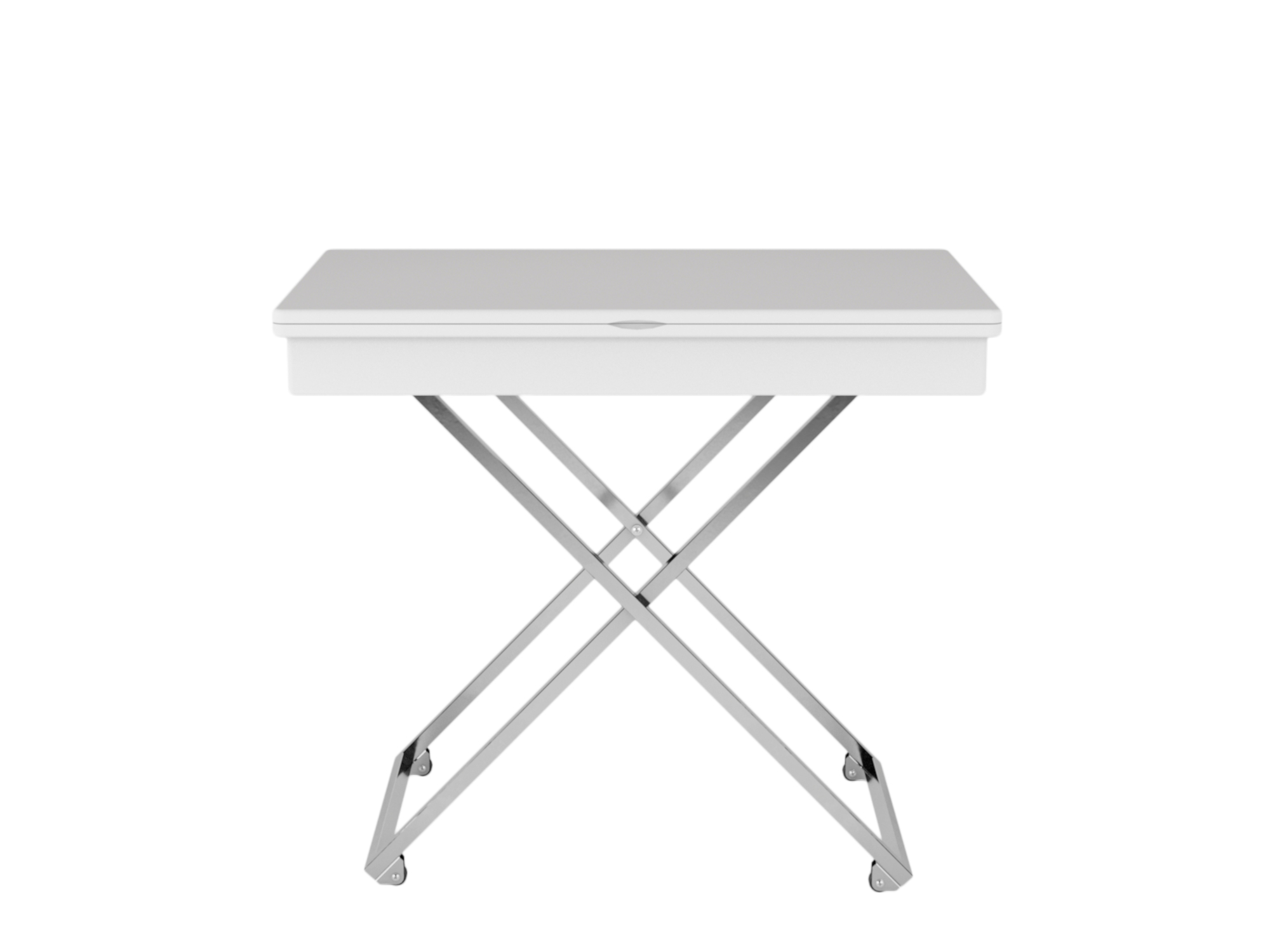 Стол трансформируемый с нишей Андрэ Белый, ЛМДФ 16 мм стол трансформируемый андрэ бежевый белый лмдф 16 мм
