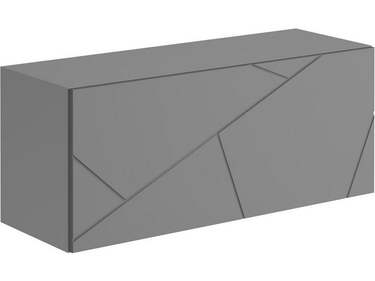 ГРАНЖ Шкаф навесной ШН-003 (Д.900) (Серый шифер / Графит софт) Графит Софт, ЛДСП скайлайн шкаф настенный 900 с горизонтальной дверью графит бежевый серый мдф