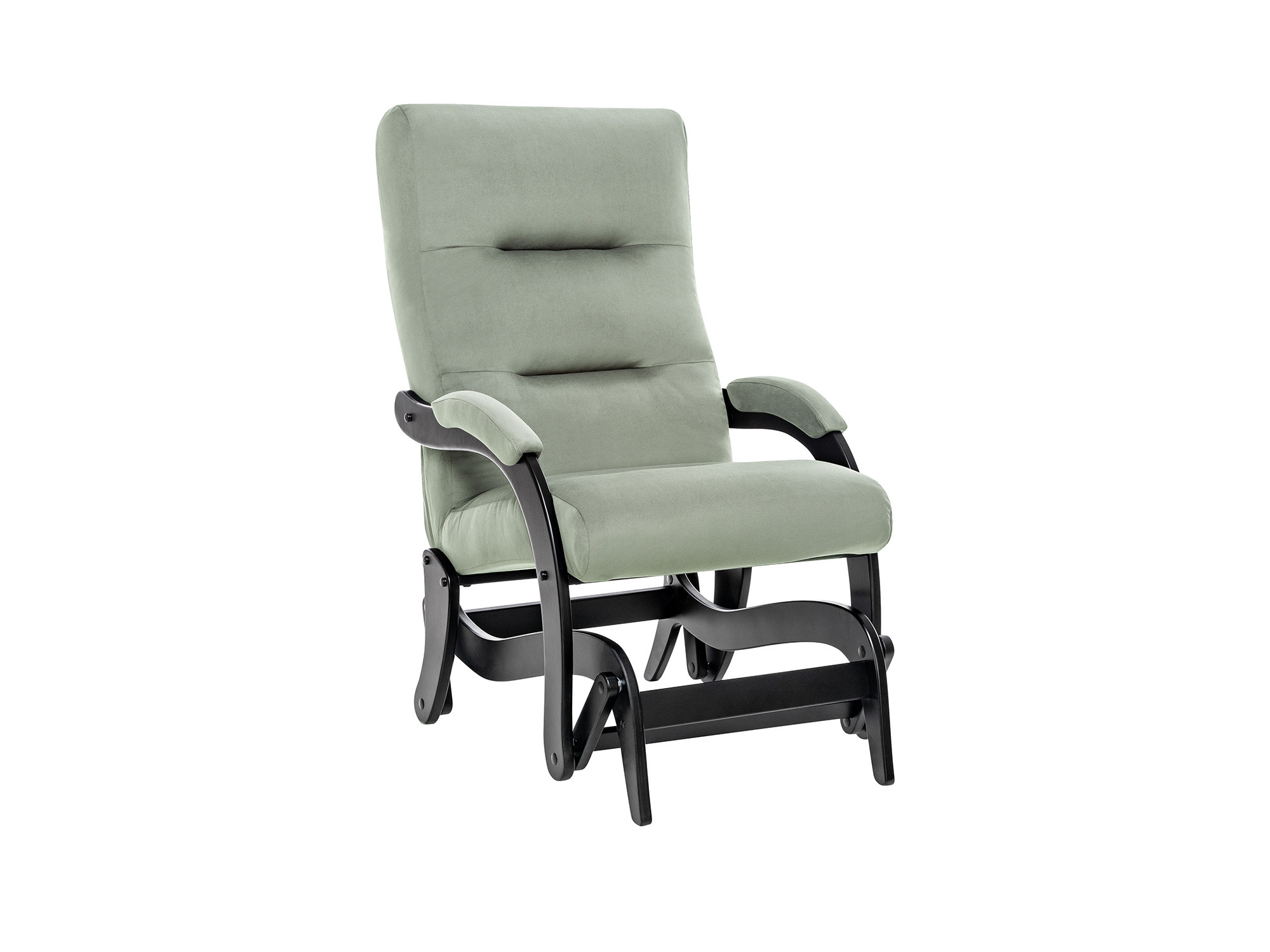 Кресло-маятник Leset Дэми MebelVia V14 бирюзовый, Ткань Велюр, Фанера берёзовая 21 мм, металл труба 20х1,5 кресло качалка глайдер мебель импэкс модель 68 венге ткань verona antrazite grey