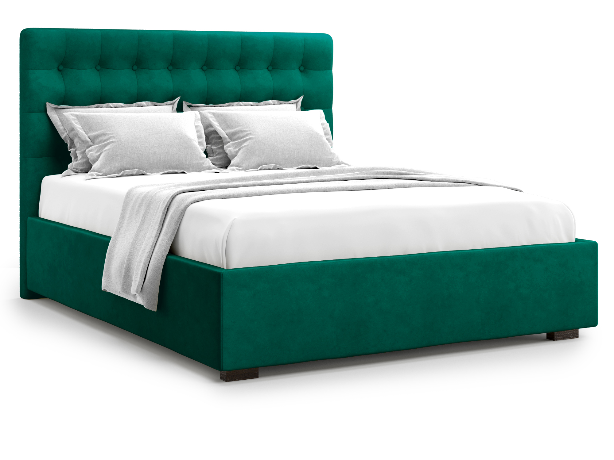 кровать с пм brayers 160х200 серый дсп Кровать с ПМ Brayers (160х200) Зеленый, ДСП