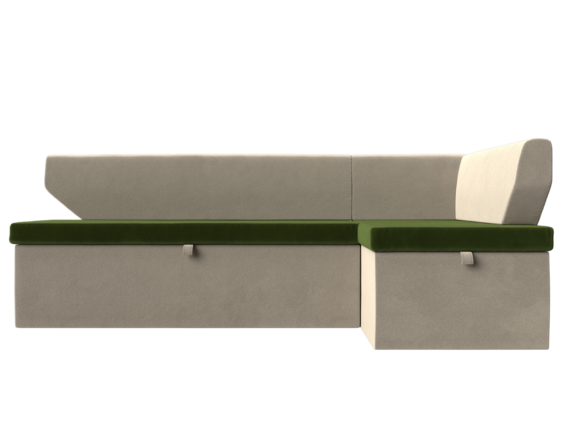 Кухонный угловой диван Омура Правый Белый, ЛДСП кухонный угловой диван лига диванов омура микровельвет зеленый бежевый левый угол 113218l