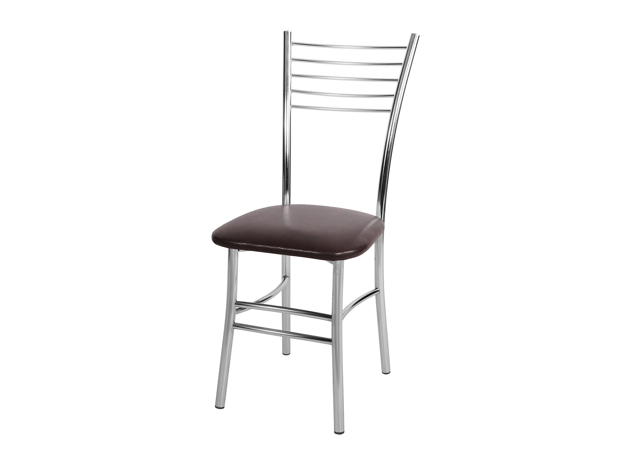 Стул Квинтет Коричневый, Сталь хромированная стул марсель белый сталь хромированная