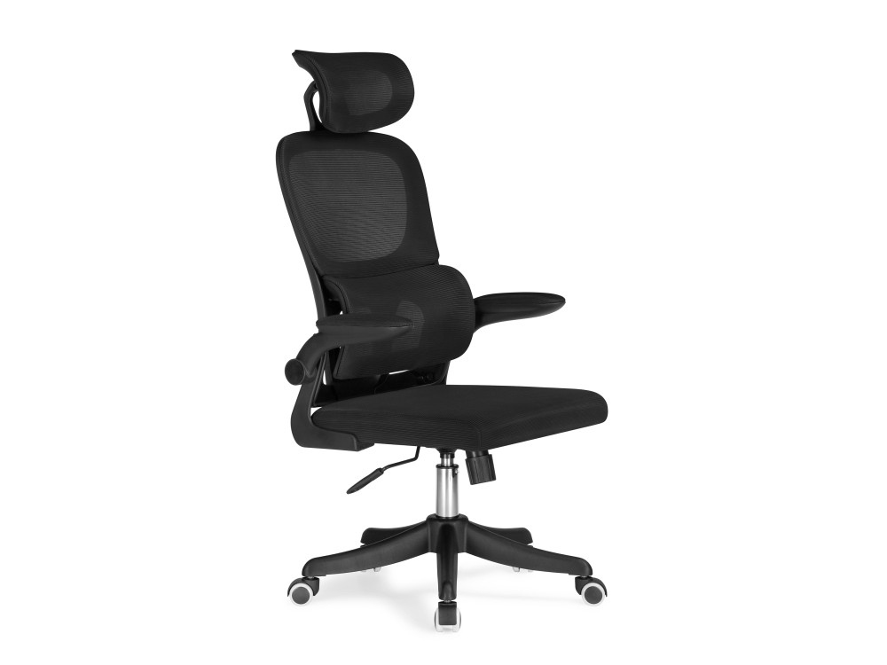 Sprut black Компьютерное кресло MebelVia Черный, Сетка burgos белое компьютерное кресло mebelvia черный сетка пластик