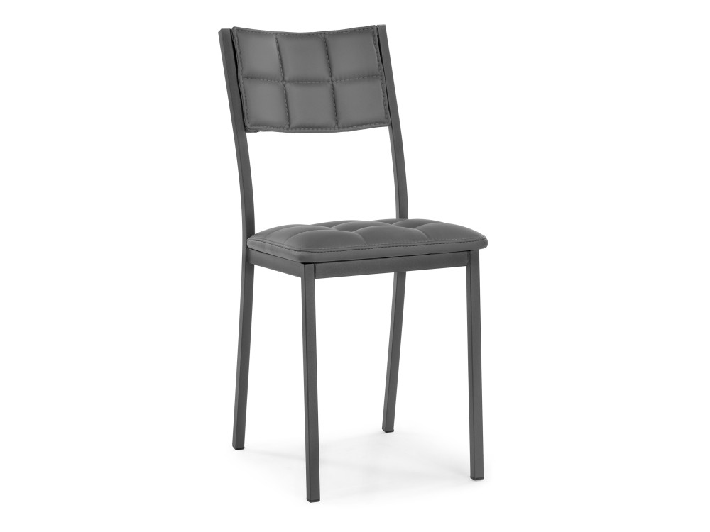 Бекал темно-серый / графит Стул Черный, Окрашенный металл стул роден графит