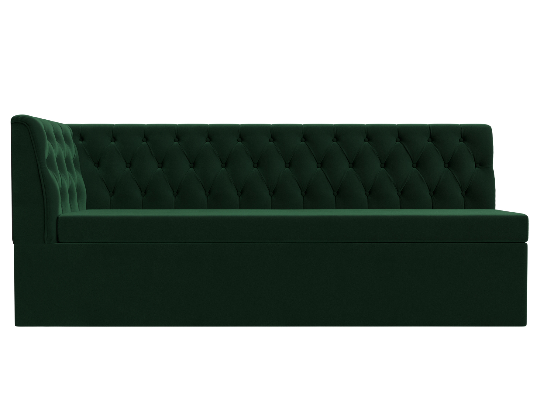 Кухонный диван Маркиз Левый Зеленый, ЛДСП кухонный диван маркиз левый бежевый лдсп