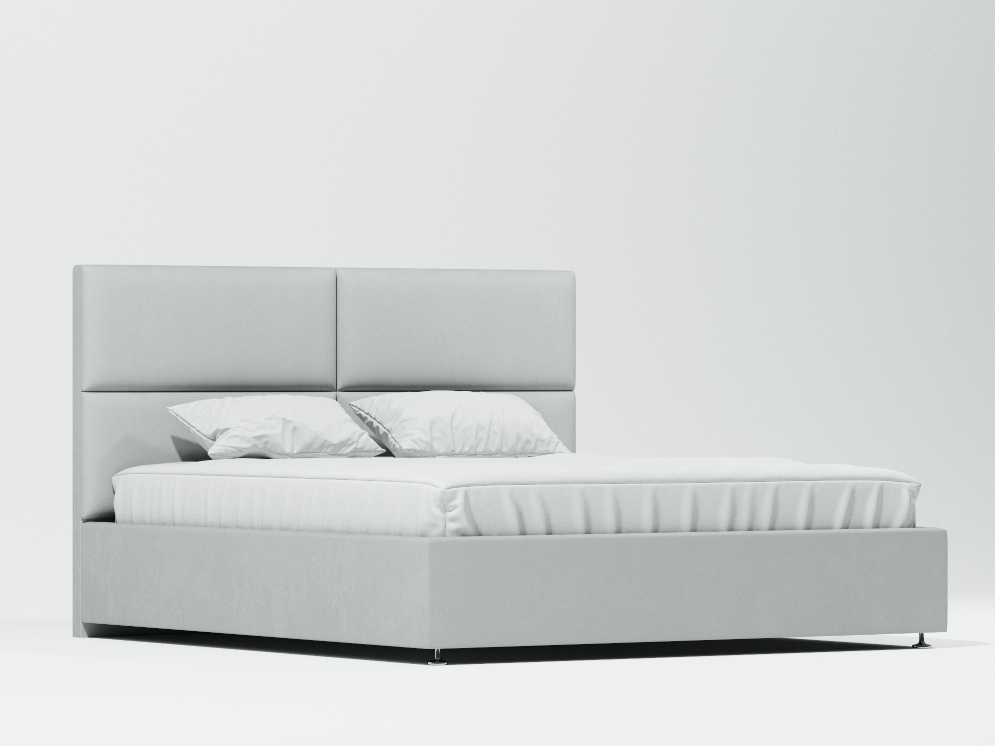 Кровать с ПМ Примо Плюс (160х200) Белый, ДСП, МДФ