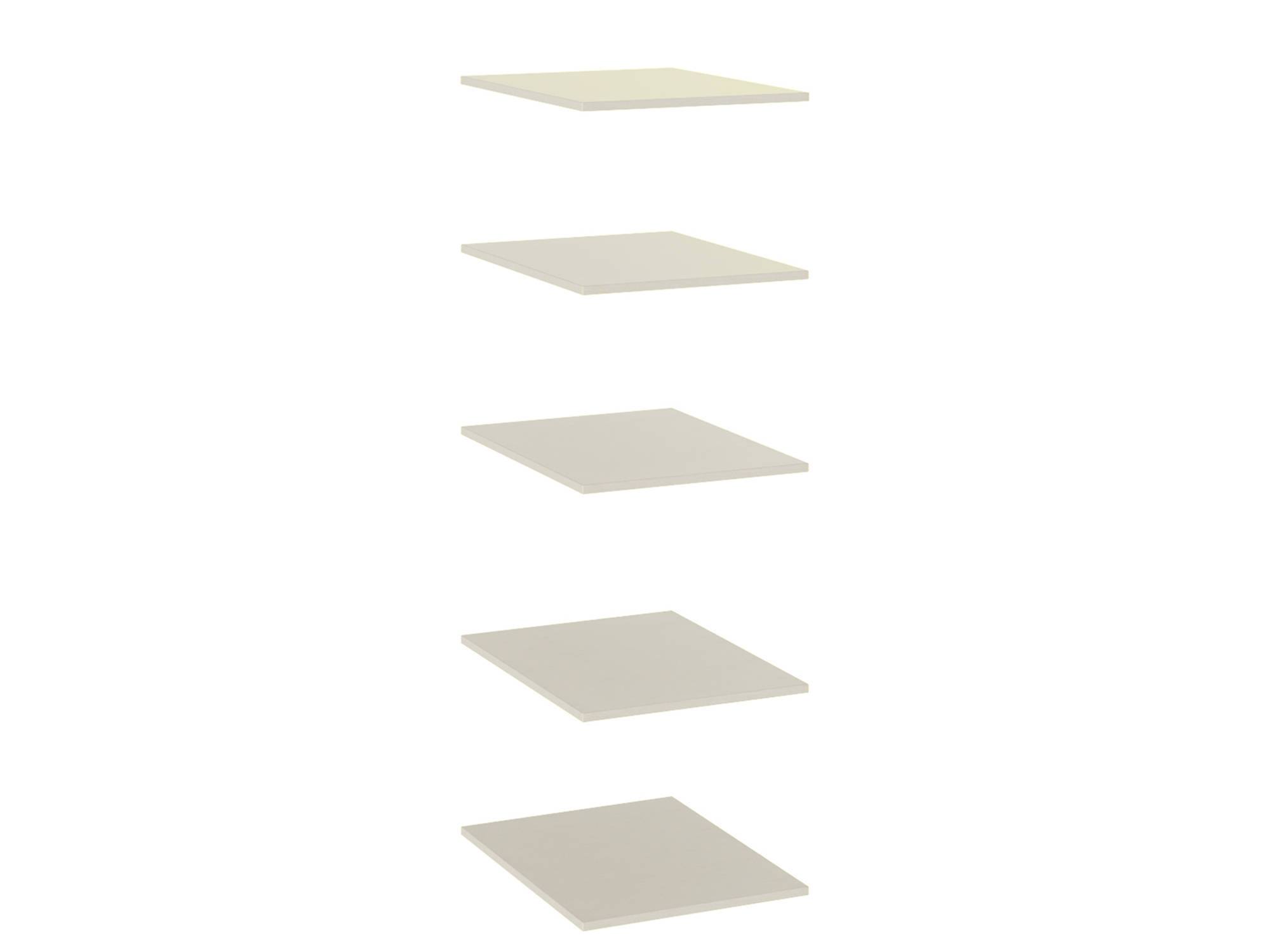 lazurit комплект подсветки для 3 х полок Комплект полок для 3-х дв. шкафов Лорена Белый, ЛДСП