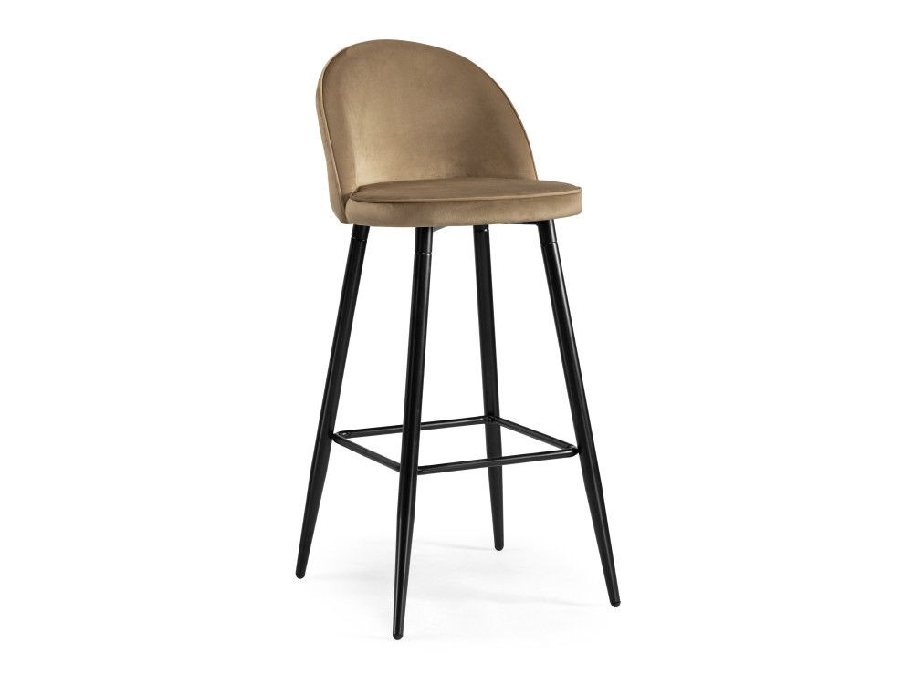 Dodo 1 beige with edging / black Барный стул Beige, Окрашенный металл chio dark blue black барный стул черный окрашенный металл