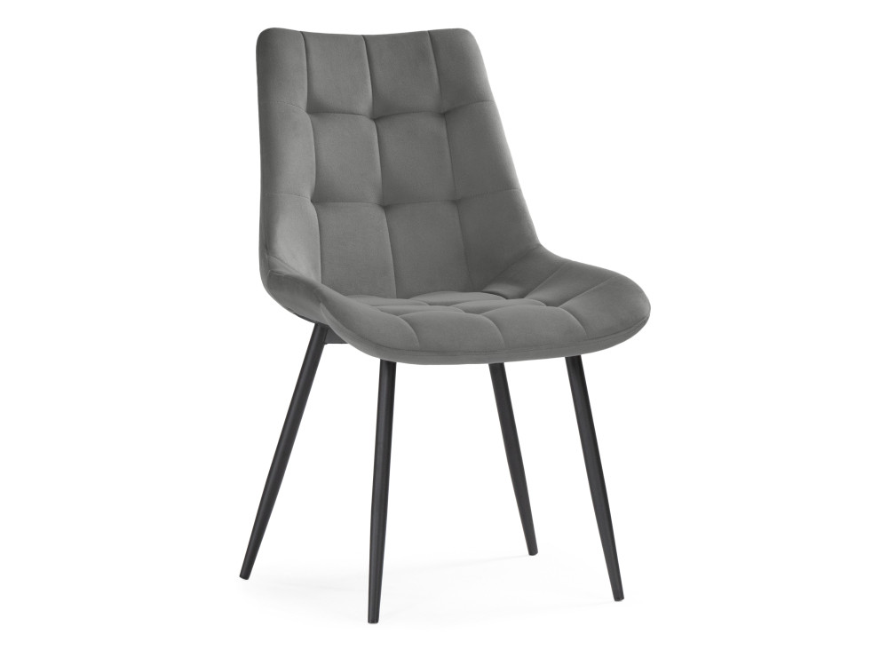 Sidra dark gray / black Стул Черный, Окрашенный металл capri dark gray wood стул dark grey окрашенный металл