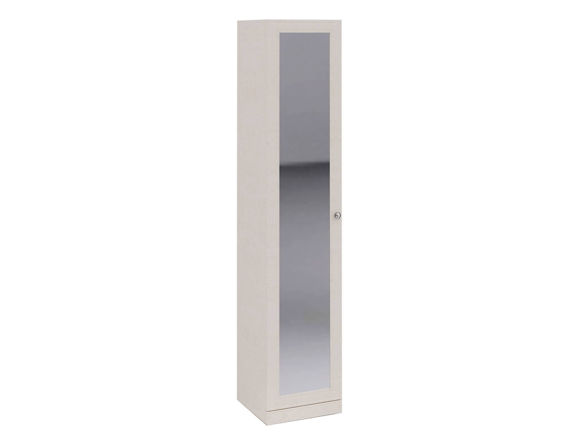 Шкаф для белья с 1 зеркальной дверью Саванна Саванна, Белый, МДФ, Зеркало, ЛДСП, Кромка меламин