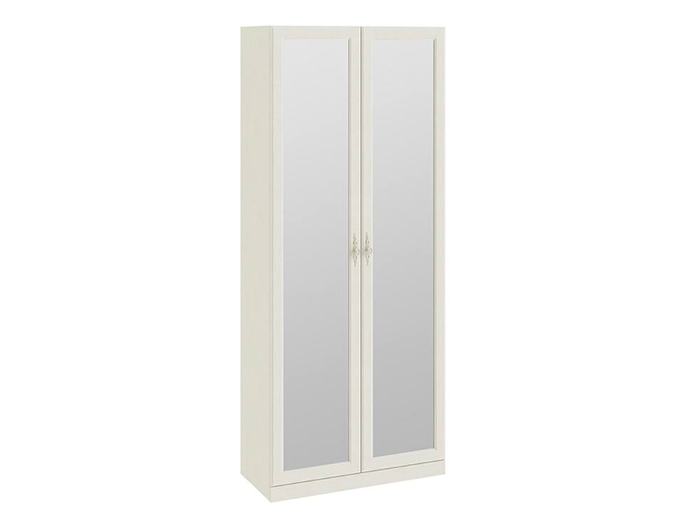 цена Шкаф для одежды с 2-мя зеркальными дверями Лючия Штрихлак, Белый, МДФ, Зеркало, ЛДСП