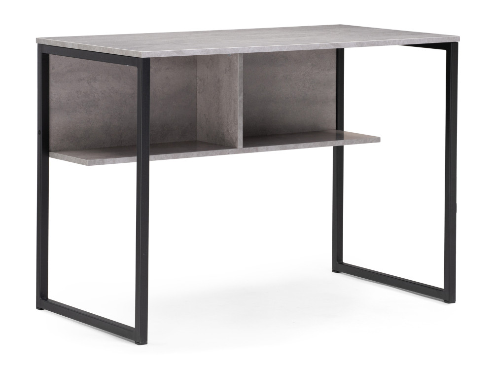 Клер Лофт матовый черный / бетон Стол Черный, Окрашенный металл битти лофт 116 бетон черный матовый стол серый металл лдсп