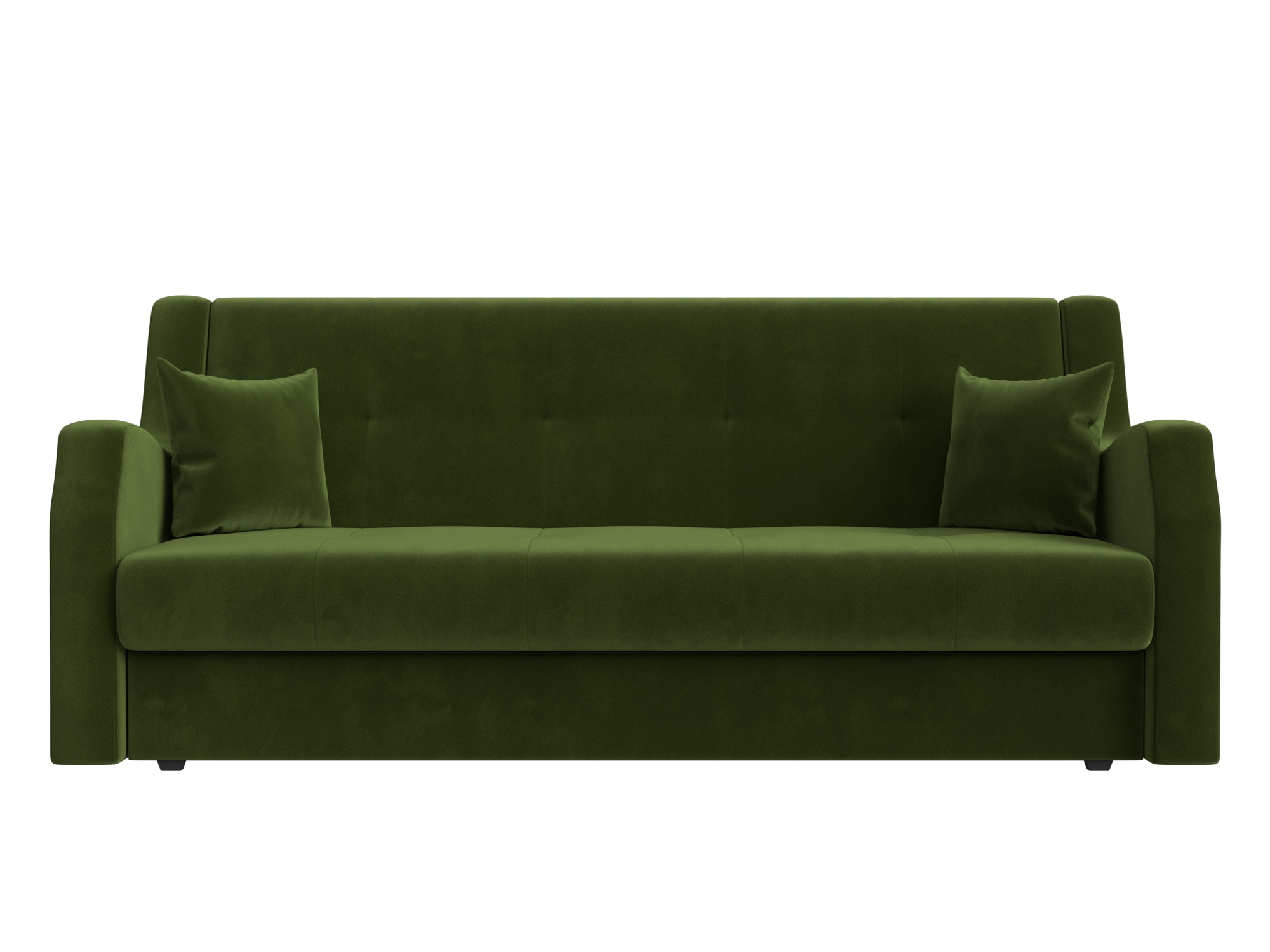 Диван Лига-017 MebelVia Зеленый, Микровельвет, ЛДСП, Рейка прямой диван лига диванов хьюстон микровельвет зеленый