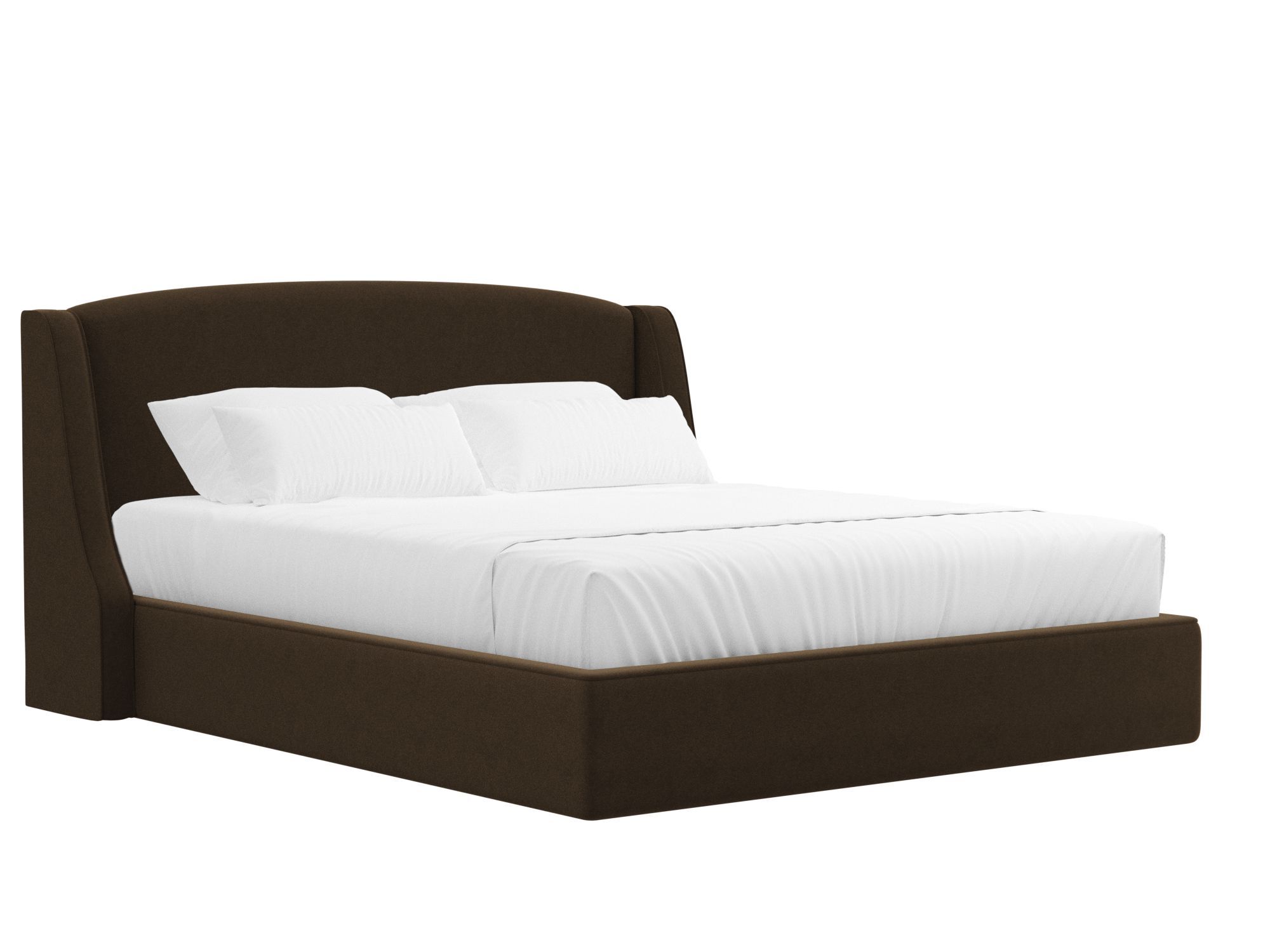 Кровать Лотос (160х200) Коричневый, ЛДСП кровать далия 200 коричневый микровельвет