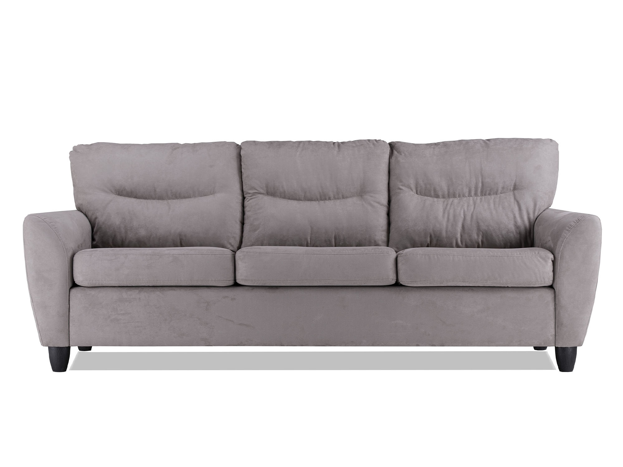 Диван Наполи 3-х местный MebelVia Коричневый, Замша, МДФ прямой модульный диван наполи 2 gray