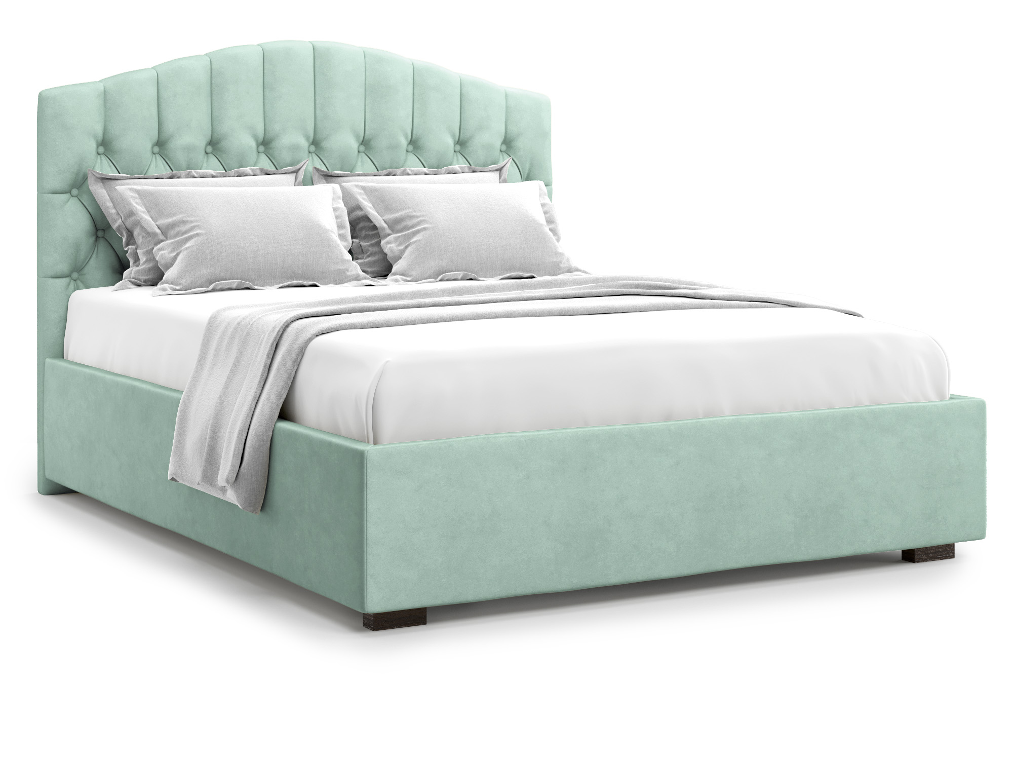 Кровать с ПМ Lugano (160х200) Ментоловый, ДСП кровать с пм lugano 160х200 зеленый дсп