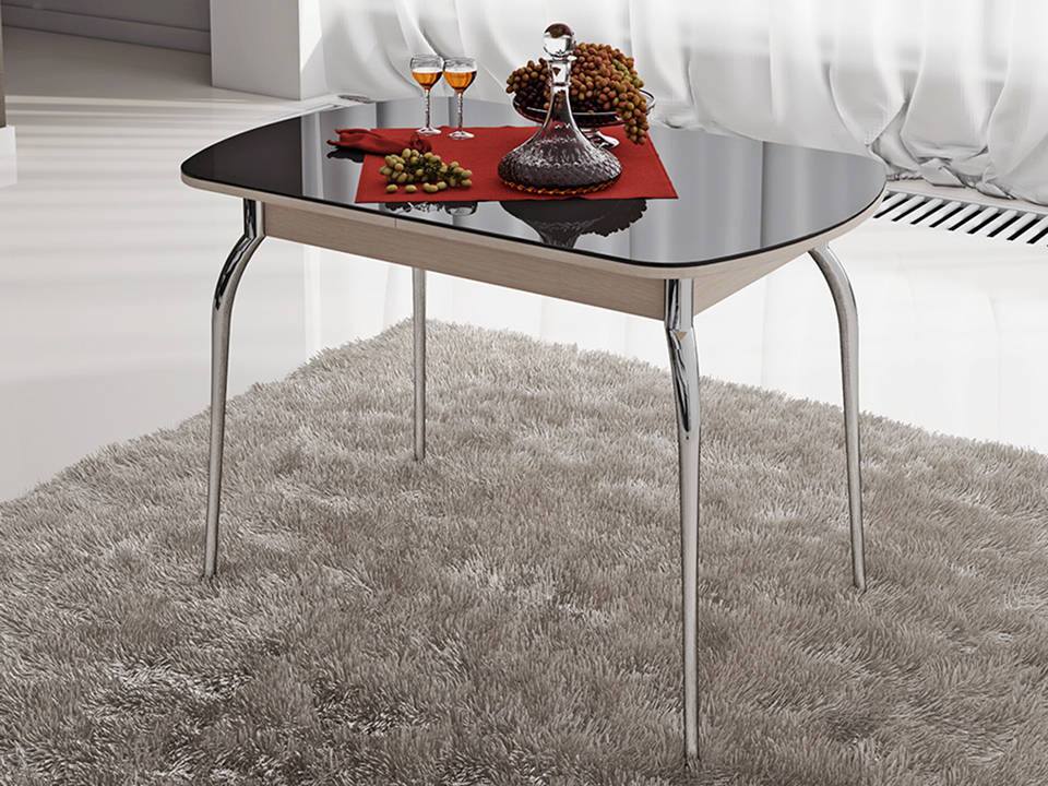 Стол обеденный раздвижной Милан Серый, Белый стол обеденный раздвижной бристоль коричневый массив