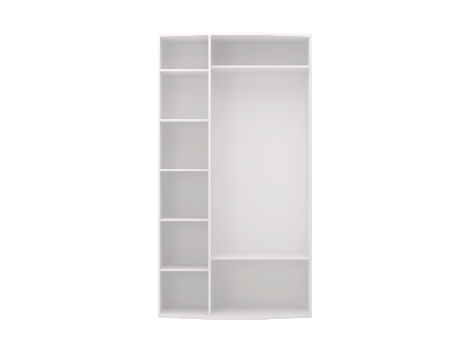 Шкаф для одежды 3-х дверный с зеркалом Виктория 09 Белый, ЛДСП