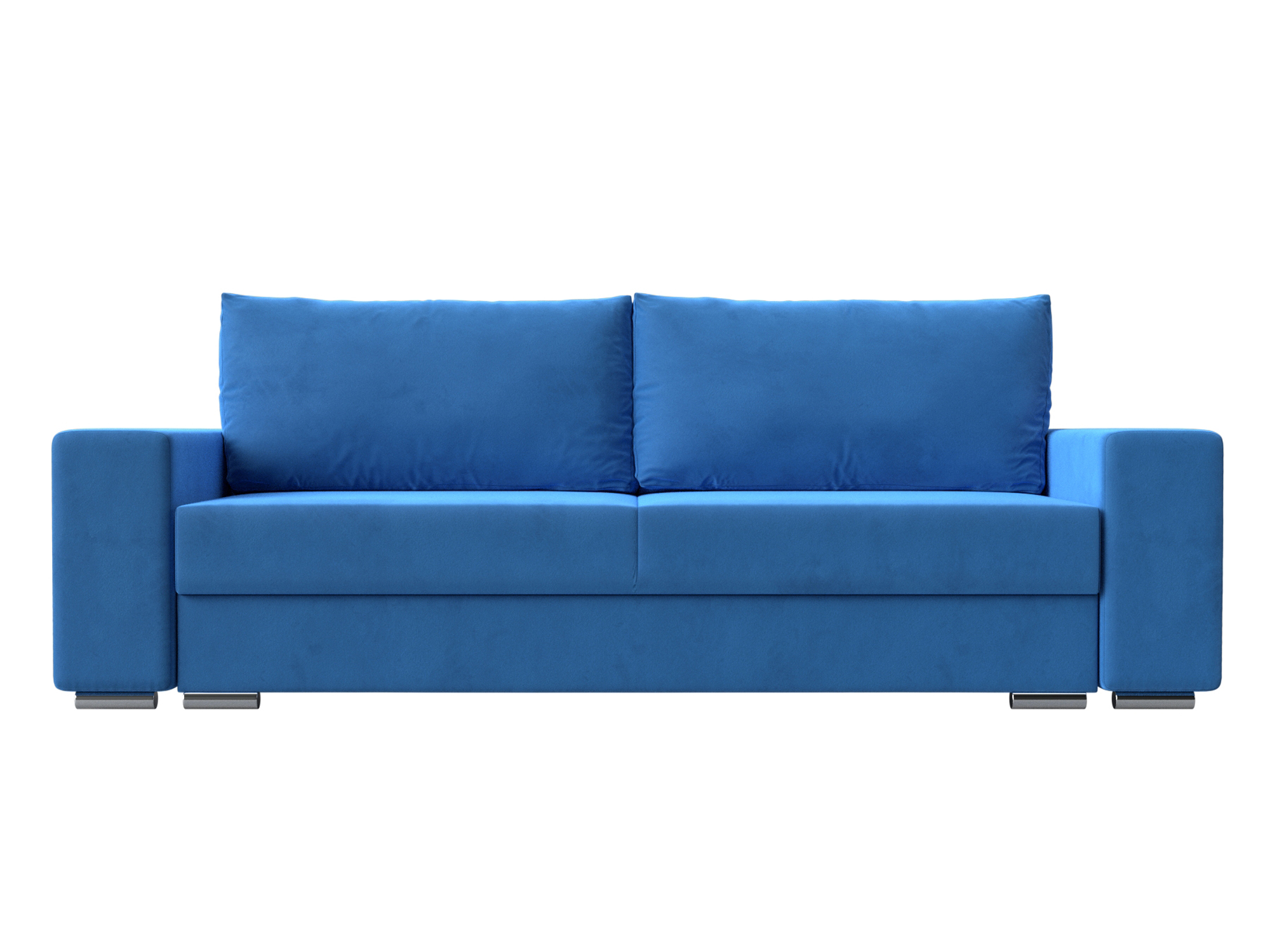 Прямой диван Дрезден MebelVia Голубой, Велюр, ЛДСП прямой диван сканди механизм тик так велюр цвет ультра ява