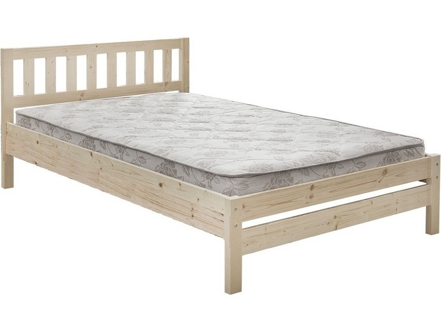 Кровать Массив 140 (Выбеленная береза) кровать орматек vesna line 3 массив береза белая эмаль 200x220