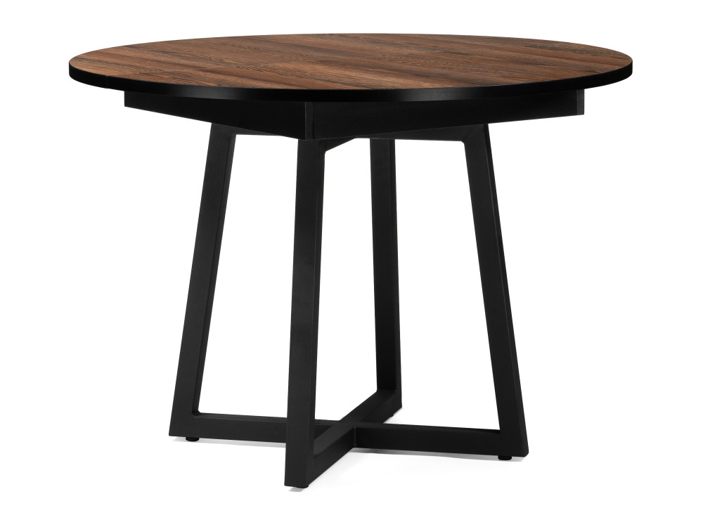 Регна дерево / черный Стол деревянный Черный, Металл регна черный белый стол черный металл