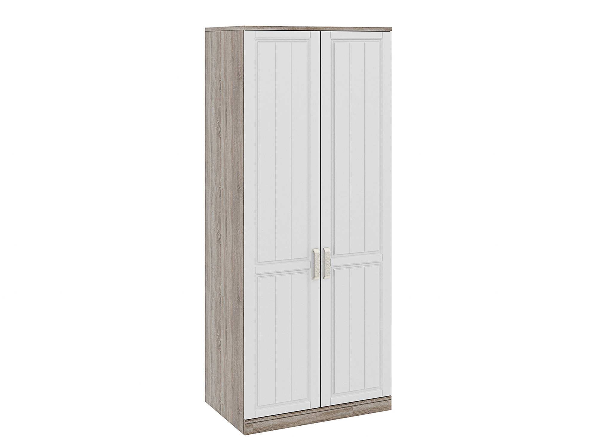 цена Шкаф для одежды с 2-мя глухими дверями Прованс Крем, Белый, Бежевый, МДФ, ЛДСП