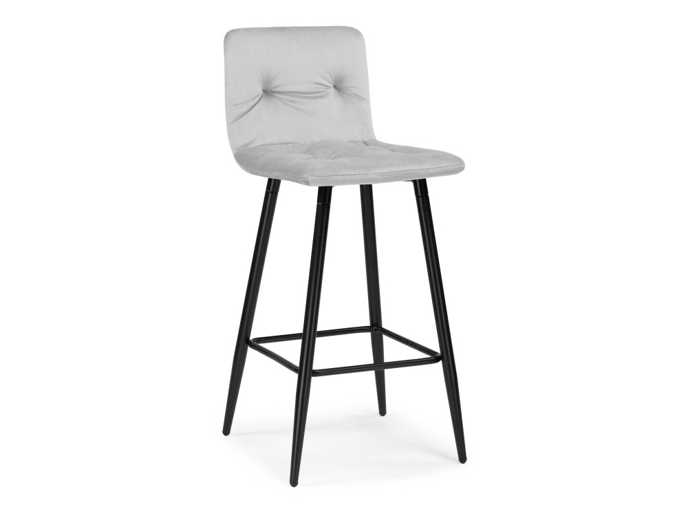 Stich light gray Барный стул Черный, Металл цена и фото