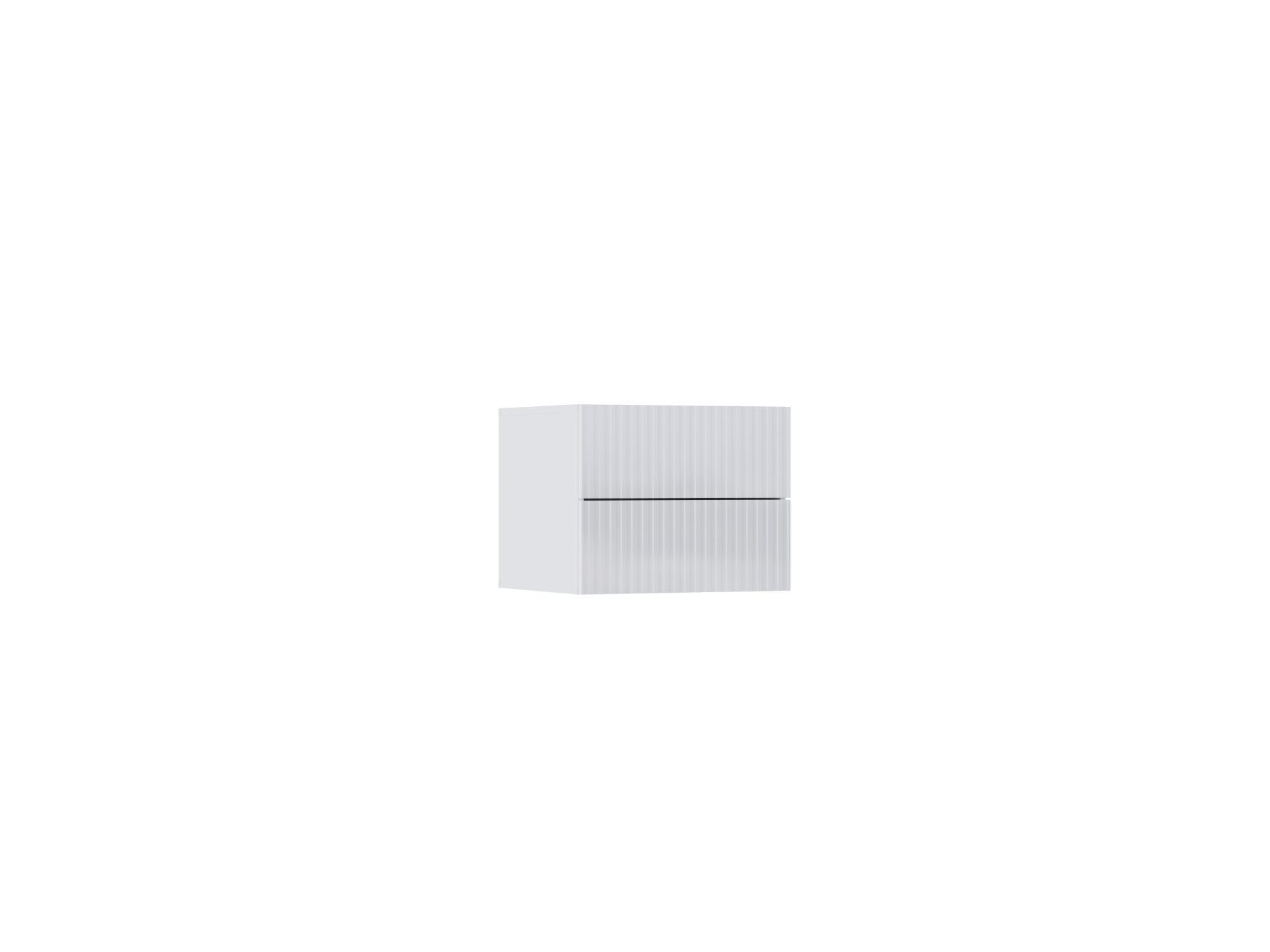 Оливия Тумба навесная №2, 2 шт, (Белый, Белый глянец) Белый, МДФ, ЛДСП