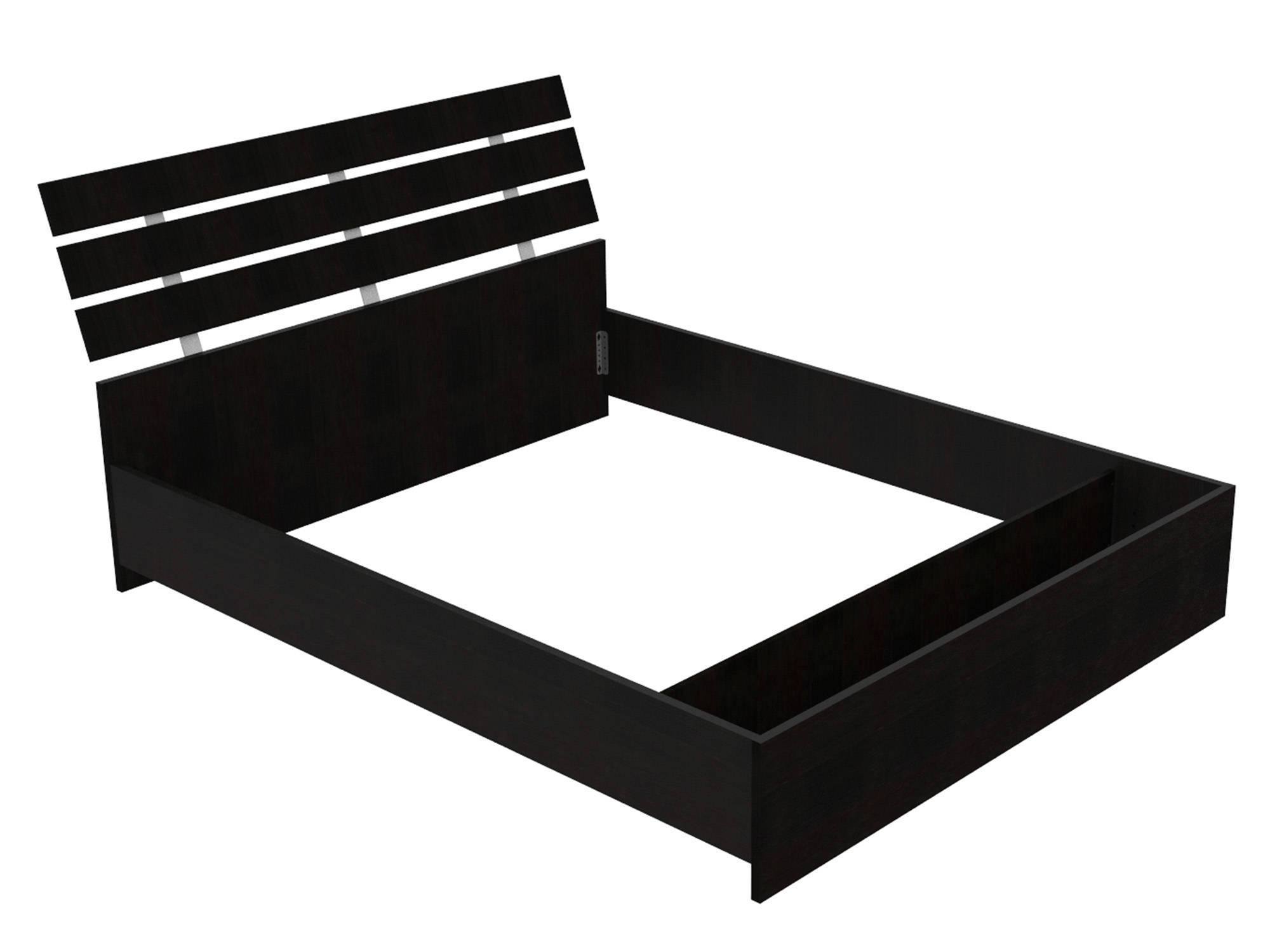 Кровать Скуп (160х200) Черный, ЛДСП