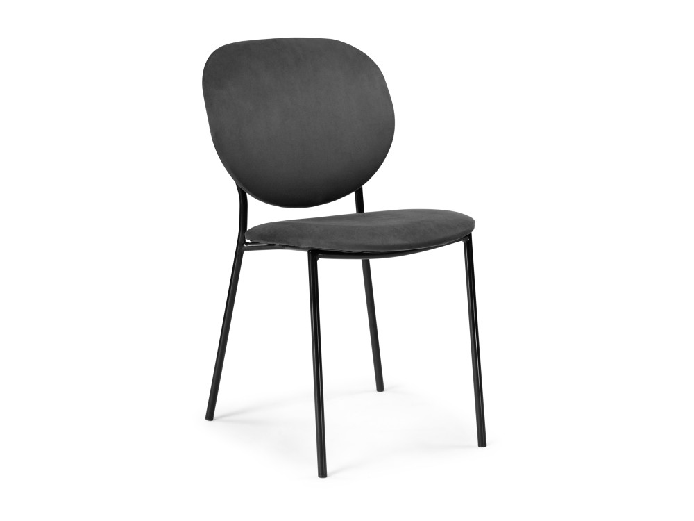 Саранда графитовый / черный глянец Стул Черный, Металл кресла и стулья woodville стул на металлокаркасе саранда