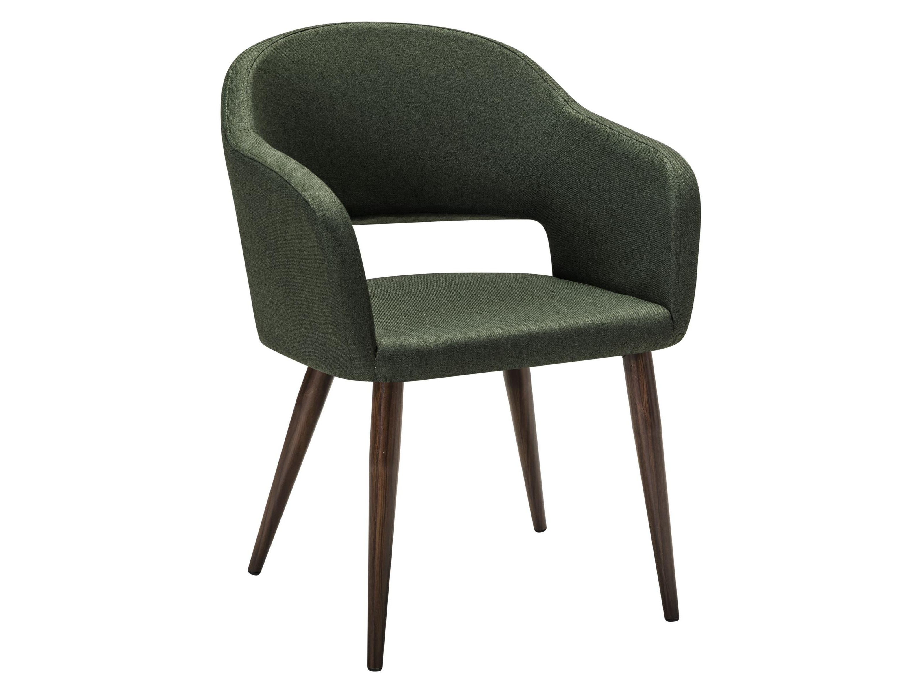 Кресло Oscar тёмно-зеленый/т.орех Зеленый, Металл кресло барное oscar черный металл