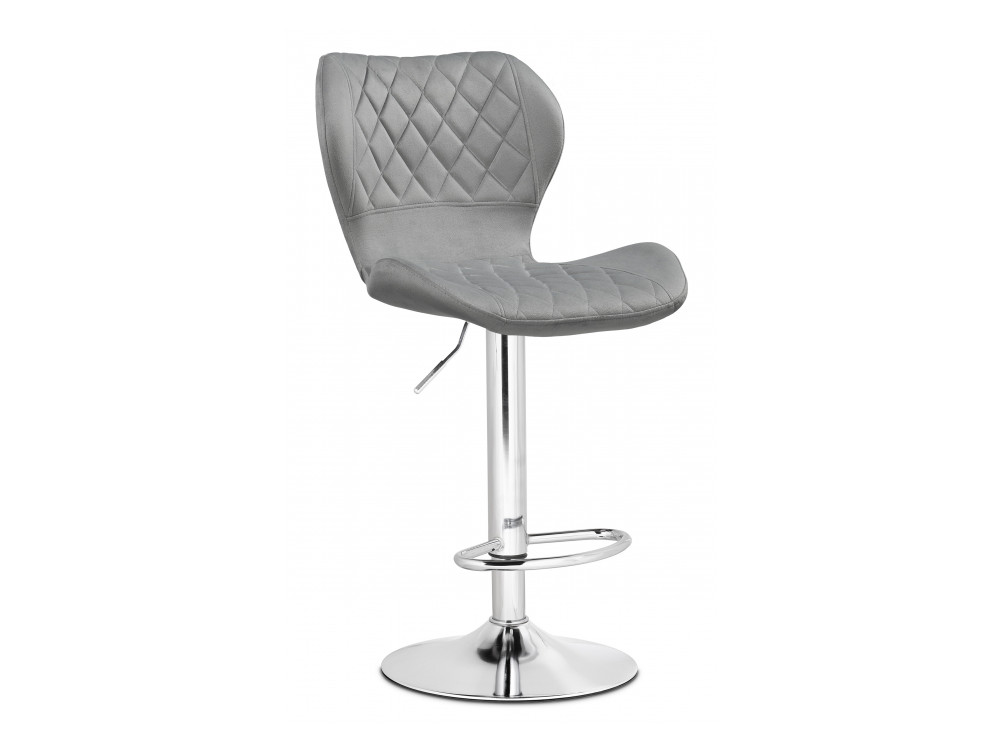 Porch chrome / gray Барный стул Серый, Металл archi dark gray барный стул черный металл
