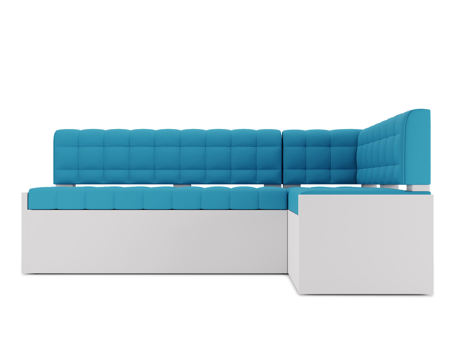 Кухонный угловой диван Гамбург Правый (120х194) Белый, ЛДСП, Брус сосны диван прямой гамбург next