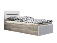 Кровать Наоми дуб каньон / белый глянец Бежевый,Белый цена и фото