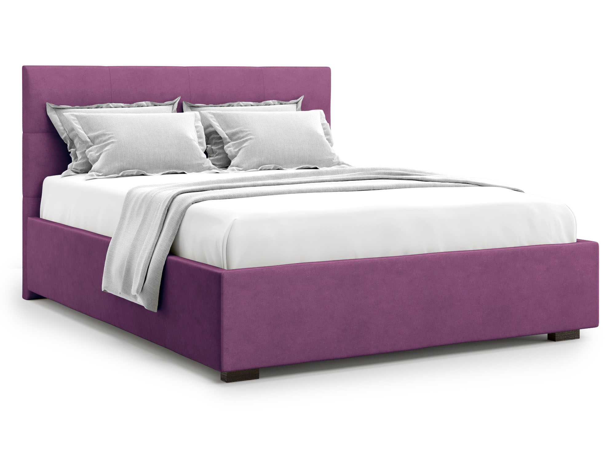 кровать garda без пм 160х200 бежевый дсп Кровать Garda без ПМ (160х200) Фиолетовый, ДСП