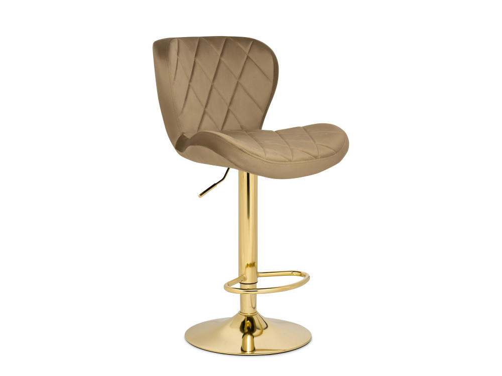 стул барный langfang хезер бежевый 45х52х97 см Porch бежевый / золотой Барный стул Бежевый, Окрашенный металл