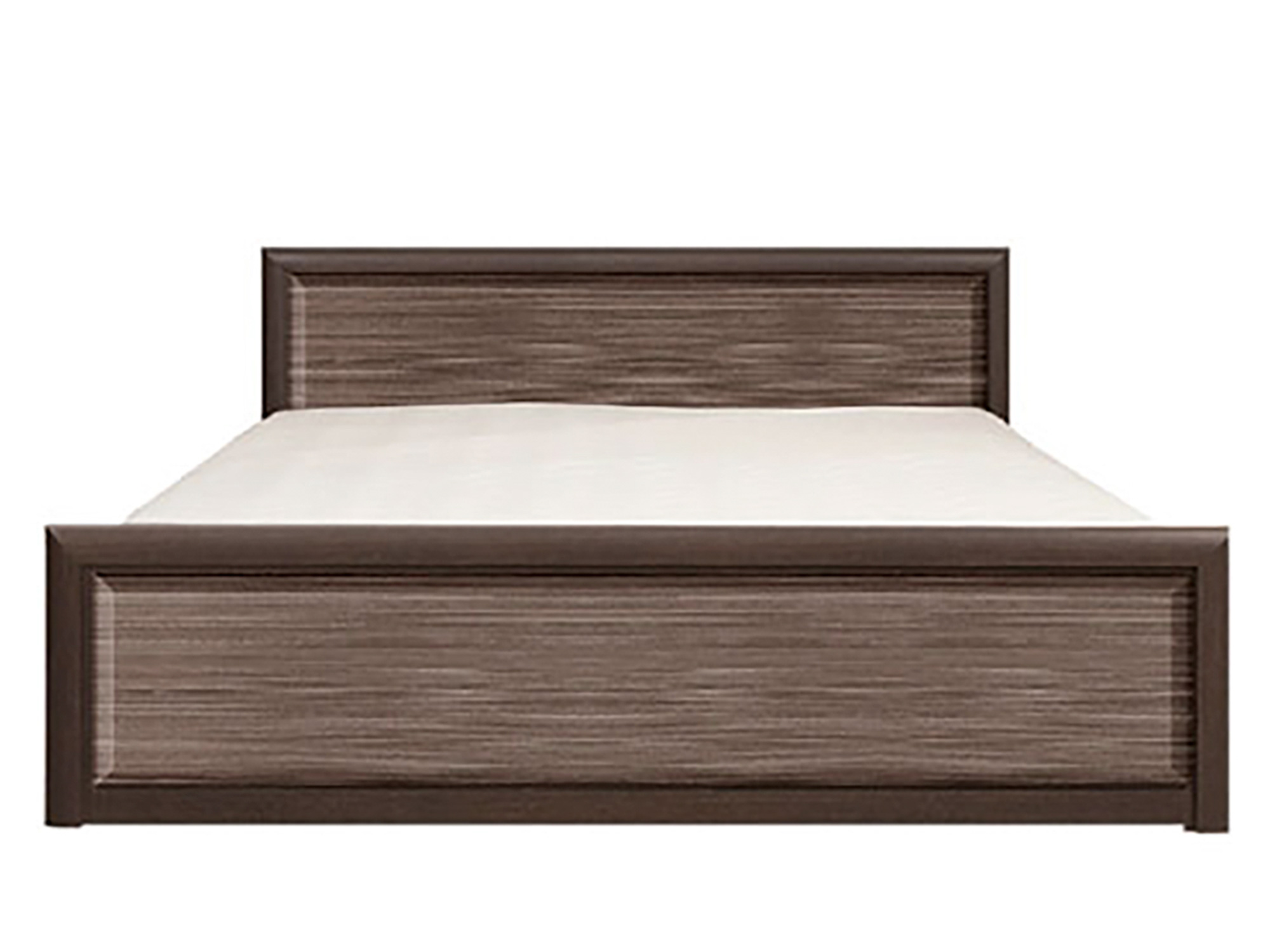 Кровать Коен (160x200) Штрокс темный, Коричневый, ЛДСП кровать коен 180x200 штрокс темный коричневый лдсп